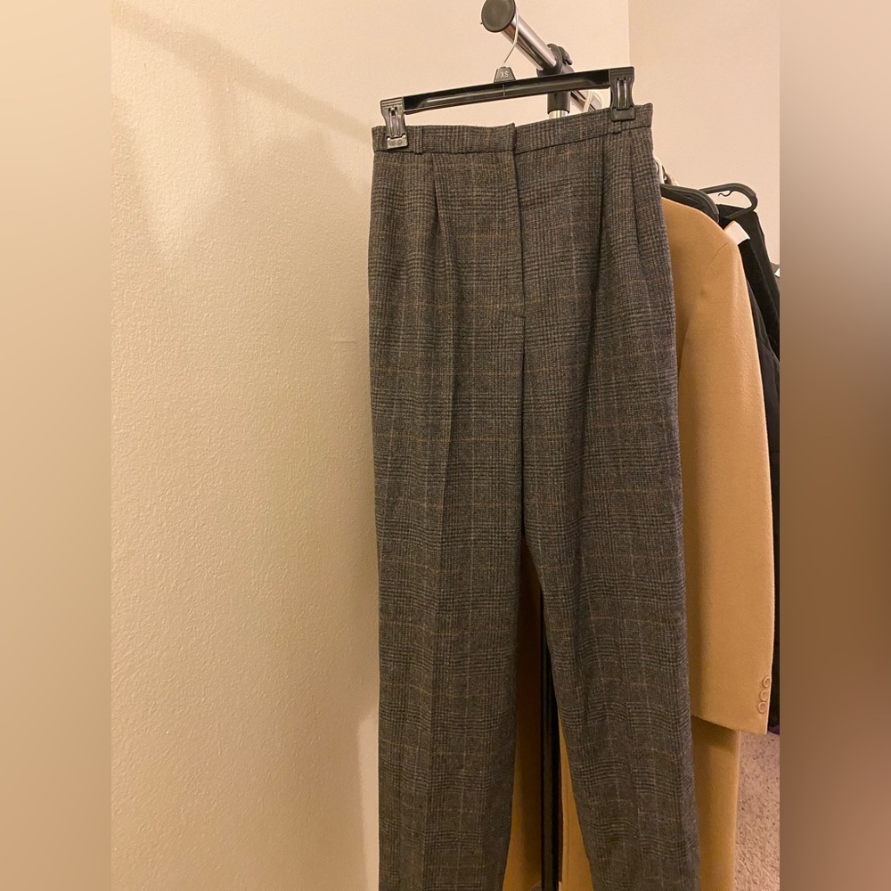 Vintage wool grey trousers